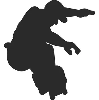 Samolepicí dekorace na vozidlo SI0110025A - skateboard1 - 100 x 92 mm doprava