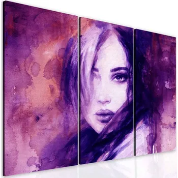 Obraz Malvis ® Vícedílný obraz Fialová kráska Velikost: 60x50 cm