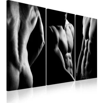 Obraz Malvis ® Obraz krása mužského těla Velikost (šířka x výška): třídílný obdélník - 90x60 cm