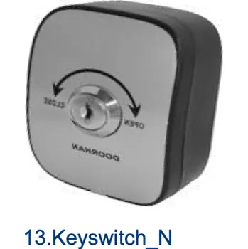 vypínač a zásuvka Keyswitch N - klíčový spínač