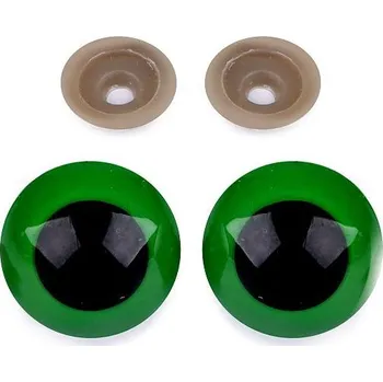 Bezpečnostní oči 30mm, zelené (1pár)