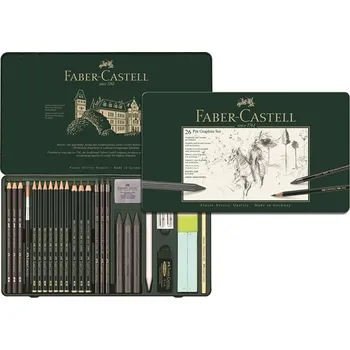 Kancelářské potřeby Sada 26 ks PITT Graphite SET Faber-Castell - 112974