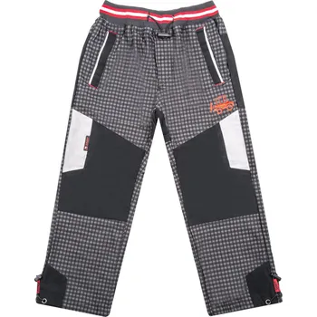 Chlapecké kalhoty Chlapecké outdoorové kalhoty - GRACE B-84267, šedá/ červený pas Barva: Šedá, Velikost: 110