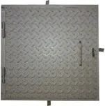 Poklop na šachty, 50 x 50 cm, stříbrná