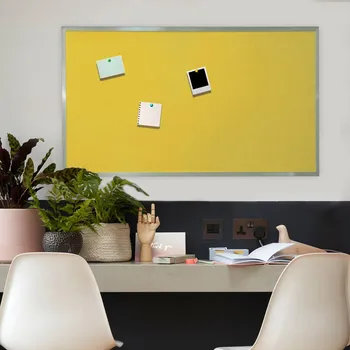 VYLEN Pěnová nástěnka s hliníkovým rámem 200 x 100 cm 10 Žlutá