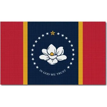 Pelisport Vlajka Mississippi tištěná 6 x 3,5 cm