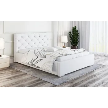 Postel Čalouněná postel Verona 120/200 cm s úložným prostorem madrid - ekokůže