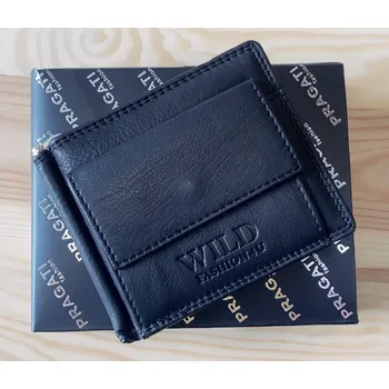 Peněženka Kožená dolarovka wild fashion4u černá 05