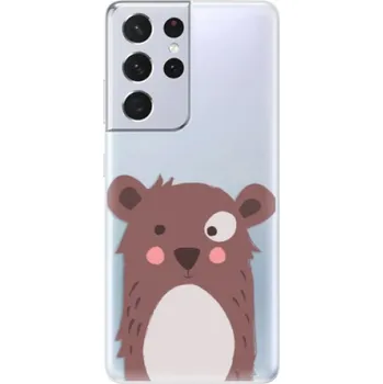 Pouzdro na mobilní telefon Odolné silikonové pouzdro iSaprio - Brown Bear - Samsung Galaxy S21 Ultra
