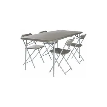Outdoorové vybavení Vango ORCHARD XL 182 TABLE AND CHAIR SET grey Šedá stůl a židle + DÁREK DLE VÝBĚRU!