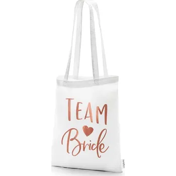 StudioAgnesLátková taška "TEAM BRIDE" bílá