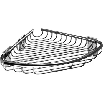 Drátěná police Rohová polička Sanela nerez SLZD25