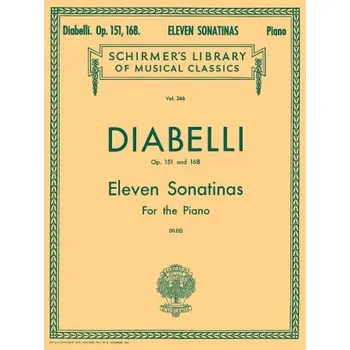 11 Sonatinas pro klavír, Op. 151 and 168 od Anton Diabelli
