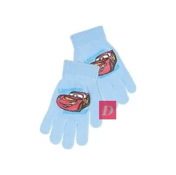 Čepice SUN CITY Prstové úpletové rukavice CARS sv. modré UNI 2-8let