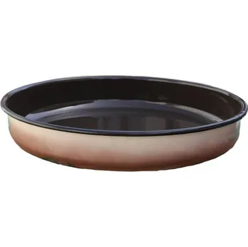 Plech na pečení Smaltovaný kulatý pekáč, průměr 34 cm, výška 6 cm