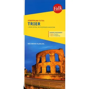Falk Stadtplan Extra Standardfaltung Trier mit den Ortsteilen von Aach, Gusterath, Kenn, Konz, Schweich, Trierweiler 1:20 000