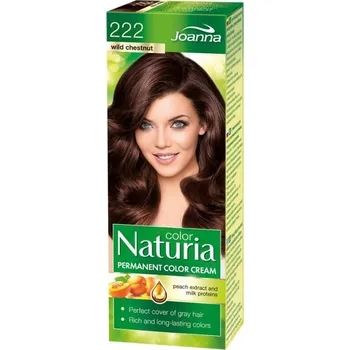 Barva na vlasy Joanna Naturia Color Permanentní barva na vlasy 100 g Odstín: 222 Kaštan