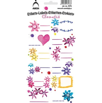 Speciální papír ARCH Samolepící etikety Clematis