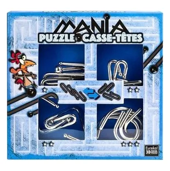Puzzle Łamigłówki metalowe 4 szt Puzzle mania nieb. G3