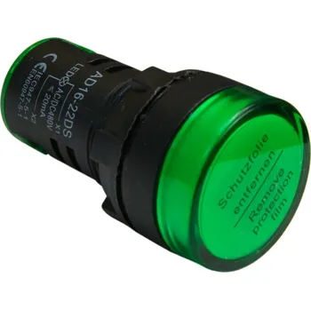 Vývojová deska Signální LED světlo 22 mm AC/DC 12 - 24V - Zelené