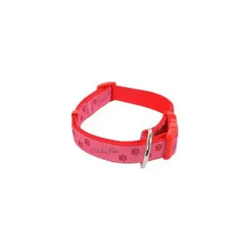 Taška pro psa a kočku Obojek Tlapky 20 mm x 38+60 cm růžová