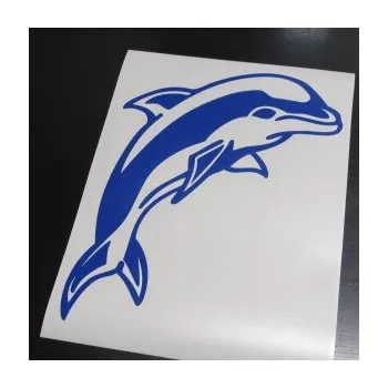 Samolepící dekorace Delfín 001 pravá (17 - šedá) SAMOLEPKA NA AUTO, NÁLEPKA, FÓLIE, POLEP, TUNING, VLASTNÍ TEXT, TISK, AUTOSAMOLEPKY.cz, POLEPY, OBRÁZEK, LOGO, 3D STICKERS