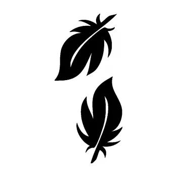 Samolepící dekorace SAMOLEPKA Peříčka 001 pravá (01 - černá) NA AUTO, NÁLEPKA, FÓLIE, POLEP, TUNING, VLASTNÍ TEXT, TISK, AUTOSAMOLEPKY.cz, POLEPY, OBRÁZEK, LOGO, SAMOLEPKY