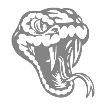 Samolepící dekorace SAMOLEPKA Kobra 006 pravá hlava (17 - šedá) NA AUTO, NÁLEPKA, FÓLIE, POLEP, TUNING, VLASTNÍ TEXT, TISK, AUTOSAMOLEPKY.cz, POLEPY, OBRÁZEK, LOGO, SAMOLEPKY