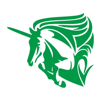 Samolepící dekorace SAMOLEPKA Kůň jednorožec 001 levá (12 - zelená) NA AUTO, NÁLEPKA, FÓLIE, POLEP, TUNING, VLASTNÍ TEXT, TISK, AUTOSAMOLEPKY.cz, POLEPY, OBRÁZEK, LOGO, SAMOLEPKY