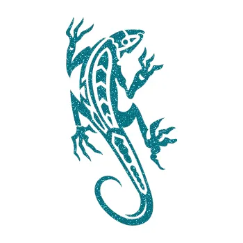 Samolepící dekorace Ještěrka 013 pravá (92 - Ultra Metalic tyrkysová) SAMOLEPKA NA AUTO, NÁLEPKA, FÓLIE, POLEP, TUNING, VLASTNÍ TEXT, TISK, AUTOSAMOLEPKY.cz, POLEPY, OBRÁZEK, LOGO, 3D STICKERS