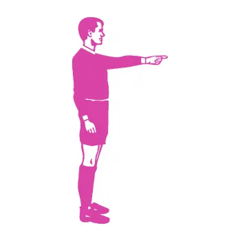 Samolepící dekorace SAMOLEPKA Rozhodčí 003 pravá (16 - růžová) NA AUTO, NÁLEPKA, FÓLIE, POLEP, TUNING, VLASTNÍ TEXT, TISK, AUTOSAMOLEPKY.cz, POLEPY, OBRÁZEK, LOGO, SAMOLEPKY