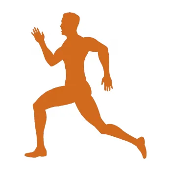 Polep vozidla Běžec 003 levá (26 - oříšková) SAMOLEPKA NA AUTO, NÁLEPKA, FÓLIE, POLEP, TUNING, VLASTNÍ TEXT, TISK, AUTOSAMOLEPKY.cz, POLEPY, OBRÁZEK, LOGO, 3D STICKERS