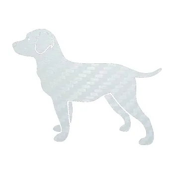 Polep vozidla SAMOLEPKA Pes 062 levá Labrador (51 - 3D karbon bílý) NA AUTO, NÁLEPKA, FÓLIE, POLEP, TUNING, VLASTNÍ TEXT, TISK, AUTOSAMOLEPKY.cz, POLEPY, OBRÁZEK, LOGO, SAMOLEPKY