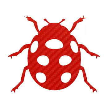 Samolepící dekorace Beruška 003 (53 - 3D karbon červený) SAMOLEPKA NA AUTO, NÁLEPKA, FÓLIE, POLEP, TUNING, VLASTNÍ TEXT, TISK, AUTOSAMOLEPKY.cz, POLEPY, OBRÁZEK, LOGO, 3D STICKERS