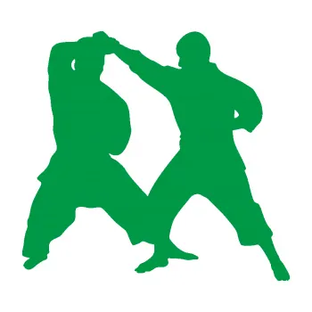 Polep vozidla Karate 013 pravá souboj (12 - zelená) SAMOLEPKA NA AUTO, NÁLEPKA, FÓLIE, POLEP, TUNING, VLASTNÍ TEXT, TISK, AUTOSAMOLEPKY.cz, POLEPY, OBRÁZEK, LOGO, 3D STICKERS