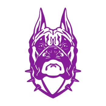 Polep vozidla Pes 118 boxer (14 - fialová) SAMOLEPKA NA AUTO, NÁLEPKA, FÓLIE, POLEP, TUNING, VLASTNÍ TEXT, TISK, AUTOSAMOLEPKY.cz, POLEPY, OBRÁZEK, LOGO, 3D STICKERS