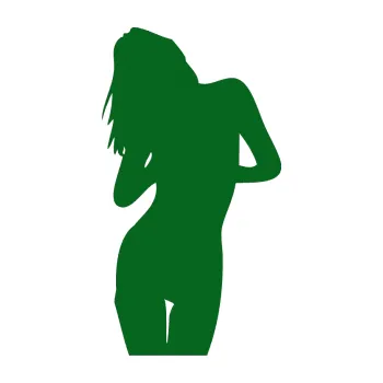 Polep vozidla Erotická žena 001 levá (20 - tmavě zelená) SAMOLEPKA NA AUTO, NÁLEPKA, FÓLIE, POLEP, TUNING, VLASTNÍ TEXT, TISK, AUTOSAMOLEPKY.cz, POLEPY, OBRÁZEK, LOGO, 3D STICKERS