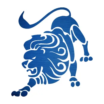 Samolepící dekorace SAMOLEPKA Lev zvěrokruh 004 levá (65 - škrábaný kov modrý) NA AUTO, NÁLEPKA, FÓLIE, POLEP, TUNING, VLASTNÍ TEXT, TISK, AUTOSAMOLEPKY.cz, POLEPY, OBRÁZEK, LOGO, SAMOLEPKY