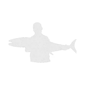 Polep vozidla SAMOLEPKA Rybář 006 levá (84 - Ultra Metalic bílá) NA AUTO, NÁLEPKA, FÓLIE, POLEP, TUNING, VLASTNÍ TEXT, TISK, AUTOSAMOLEPKY.cz, POLEPY, OBRÁZEK, LOGO, SAMOLEPKY