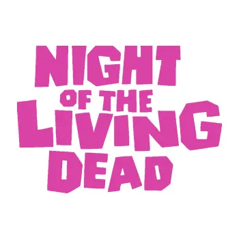 Polep vozidla SAMOLEPKA NA AUTO Night of living dead (16 - růžová) NÁLEPKA, FÓLIE, POLEP, TUNING, VLASTNÍ TEXT, TISK, AUTOSAMOLEPKY.cz, POLEPY, OBRÁZEK, LOGO, SAMOLEPKY