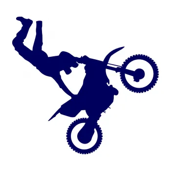 Samolepící dekorace Motorka 008 pravá motokros freestyle (23 - tmavě modrá) SAMOLEPKA NA AUTO, NÁLEPKA, FÓLIE, POLEP, TUNING, VLASTNÍ TEXT, TISK, AUTOSAMOLEPKY.cz, POLEPY, OBRÁZEK, LOGO, 3D STICKERS