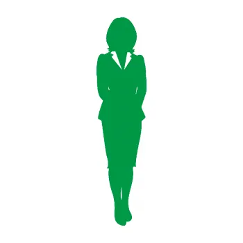 Samolepící dekorace Manažerka pravá silueta (12 - zelená) SAMOLEPKA NA AUTO, NÁLEPKA, FÓLIE, POLEP, TUNING, VLASTNÍ TEXT, TISK, AUTOSAMOLEPKY.cz, POLEPY, OBRÁZEK, LOGO, 3D STICKERS