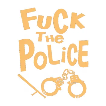 Polep vozidla SAMOLEPKA Fuck the police 002 (08 - béžová) NA AUTO, NÁLEPKA, FÓLIE, POLEP, TUNING, VLASTNÍ TEXT, TISK, AUTOSAMOLEPKY.cz, POLEPY, OBRÁZEK, LOGO, SAMOLEPKY