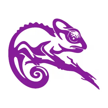 Samolepící dekorace SAMOLEPKA Chameleon 001 pravá (14 - fialová) NA AUTO, NÁLEPKA, FÓLIE, POLEP, TUNING, VLASTNÍ TEXT, TISK, AUTOSAMOLEPKY.cz, POLEPY, OBRÁZEK, LOGO, SAMOLEPKY