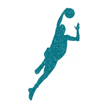 Samolepicí dekorace na vozidlo Basketbal 003 pravá (92 - Ultra Metalic tyrkysová) SAMOLEPKA NA AUTO, NÁLEPKA, FÓLIE, POLEP, TUNING, VLASTNÍ TEXT, TISK, AUTOSAMOLEPKY.cz, POLEPY, OBRÁZEK, LOGO, 3D STICKERS