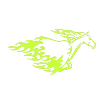 Samolepicí dekorace na vozidlo Animal flames 003 pravá kůň (27 - limetová) SAMOLEPKA NA AUTO, NÁLEPKA, FÓLIE, POLEP, TUNING, VLASTNÍ TEXT, TISK, AUTOSAMOLEPKY.cz, POLEPY, OBRÁZEK, LOGO, 3D STICKERS