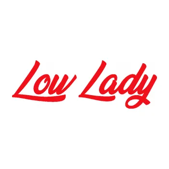 Polep vozidla SAMOLEPKA Low lady nápis (10 - červená) NA AUTO, NÁLEPKA, FÓLIE, POLEP, TUNING, VLASTNÍ TEXT, TISK, AUTOSAMOLEPKY.cz, POLEPY, OBRÁZEK, LOGO, SAMOLEPKY