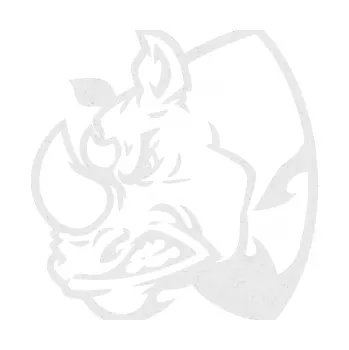 Samolepící dekorace Nosorožec 001 levá (84 - Ultra Metalic bílá) SAMOLEPKA NA AUTO, NÁLEPKA, FÓLIE, POLEP, TUNING, VLASTNÍ TEXT, TISK, AUTOSAMOLEPKY.cz, POLEPY, OBRÁZEK, LOGO, 3D STICKERS