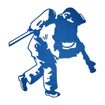 Samolepící dekorace SAMOLEPKA Hasič 006 pravá (65 - škrábaný kov modrý) NA AUTO, NÁLEPKA, FÓLIE, POLEP, TUNING, VLASTNÍ TEXT, TISK, AUTOSAMOLEPKY.cz, POLEPY, OBRÁZEK, LOGO, SAMOLEPKY