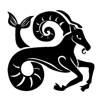 Samolepící dekorace SAMOLEPKA Kozoroh 005 pravá (01 - černá) NA AUTO, NÁLEPKA, FÓLIE, POLEP, TUNING, VLASTNÍ TEXT, TISK, AUTOSAMOLEPKY.cz, POLEPY, OBRÁZEK, LOGO, SAMOLEPKY